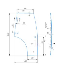 Стекло дверное правое Jinma 244 (Люкс) с 2021 г.в