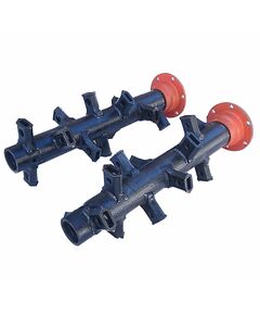 Вал под ножи для почвофрезы 1GQN-120 L=570 мм. 12 креп. со ступ.  оранж. (комплект)