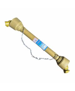 Вал карданный 6*8 шлицов, 1000 мм, трехлимонник, крестовина 27х74,5 (25-45 л.с) с кожухом 	