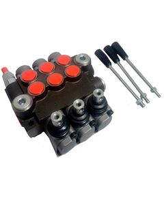 Гидрораспределитель 3Р40-1А1А8А8 с фиксацией 2х золотников