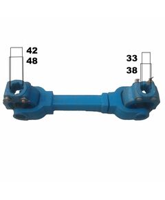 Вал карданный 8*8 разные шлицы, 700 мм, квадрат, крест. 39х118 (80-150л.с) фрез 180-240 усил.