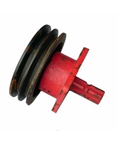 Шкив привода с муфтой (колесо ведущее, вал ведущий, стакан подшипника)