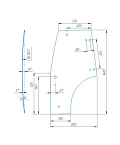 Стекло дверное левое Jinma 244 (Люкс) с 2021 г.в