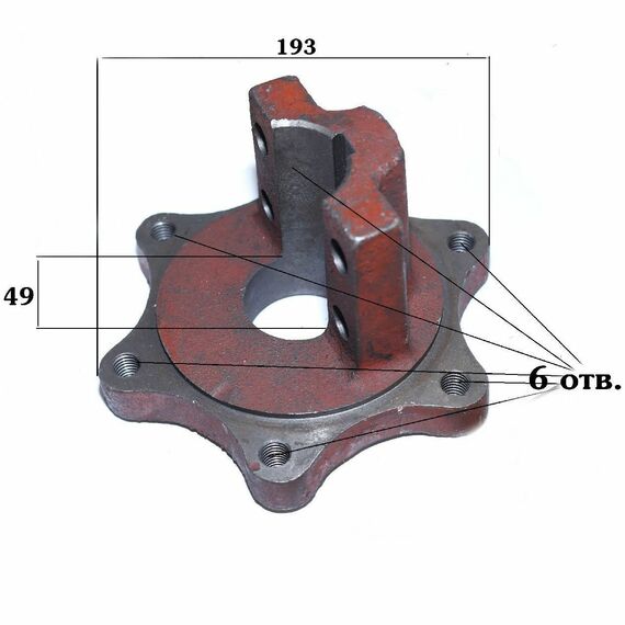 Ступица заднего колеса JINMA 184/244/254 (зажим нижний)