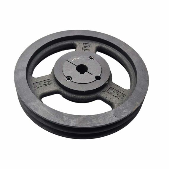 Шкив клиновой SPB 280.02 со втулкой тапербуш двухручейковый роторной косилки Шкив клиновой SPB 280.02 со втулкой тапербуш двухручейковый роторной косилки