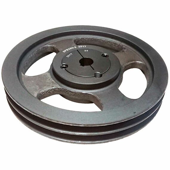 Шкив клиновой SPB 280.02 со втулкой тапербуш двухручейковый роторной косилки Шкив клиновой SPB 280.02 со втулкой тапербуш двухручейковый роторной косилки