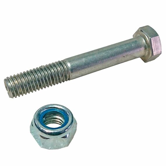 Болт М12х80 + гайка самоконтрящаяся для крепления ножа и молоточков косилки Н22