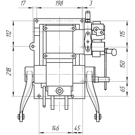 Гидробак (Гидравлический бак) в сборе Уралец (с гидрораспределителем)