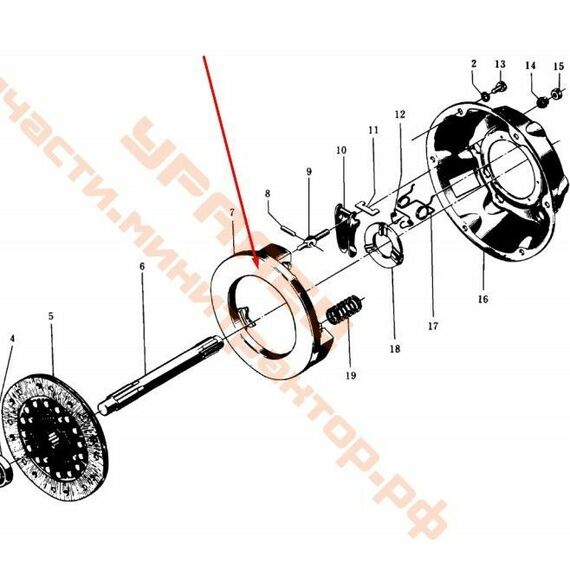 Диск нажимной Уралец/Синтай