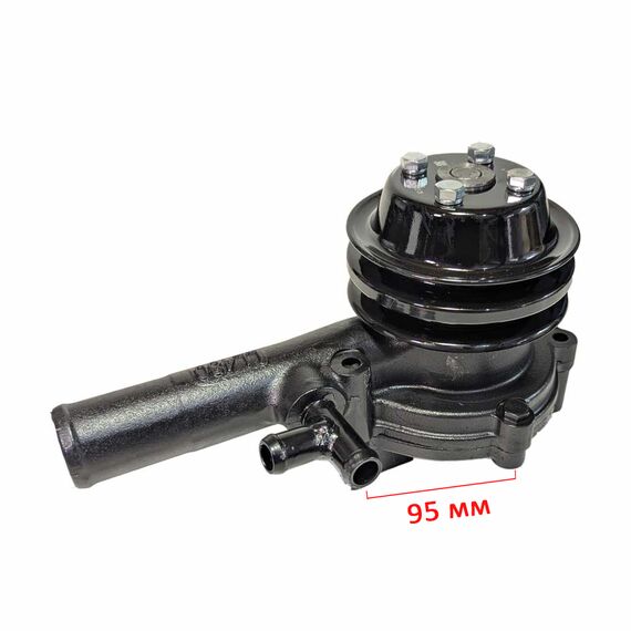 Помпа водяная - насос водяной в сборе КМ385BT/LL380BT (под 2 ремня)