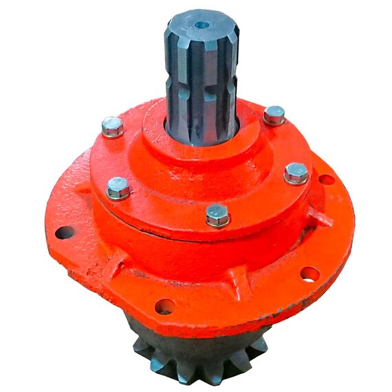 Вал ведущий редуктора с корпусом в сборе Почвофреза 1GQN-180 (14/8 зуб.)