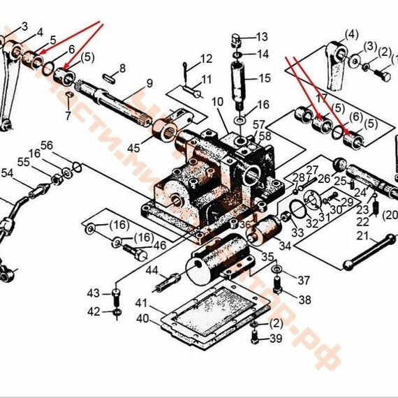 Втулка подъемного вала 40х50х25 (металл,) Уралец/ Синтай 180/220